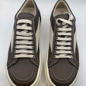 Rick Owens Brown and Cream Sneakers